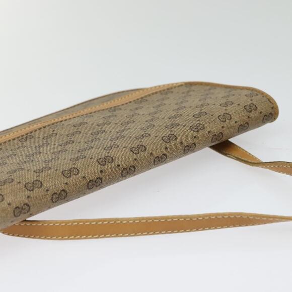 GUCCI Micro GG Supreme Shoulder Bag Pvc Beige Gold - Picture 6 of 12